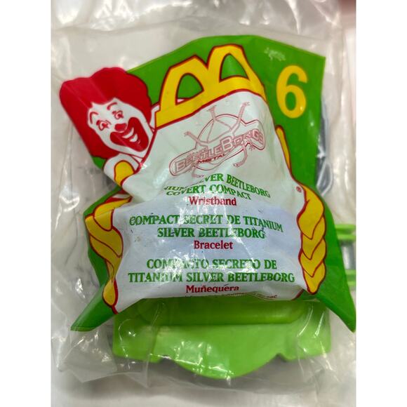 (5) Vntg McDonalds Toy Lot 80s 90s Fraggle Rock Hot Wheels Beetleborg Space Jam - Picture 2 of 7